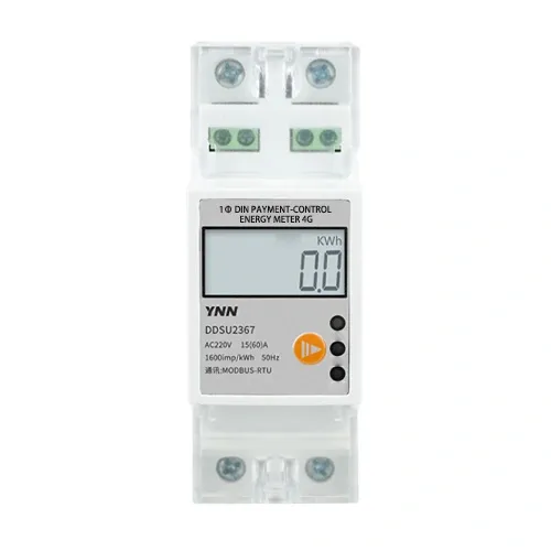 Single-phase Din Rail-type Tariff Control Energy Meter 4G(2P)