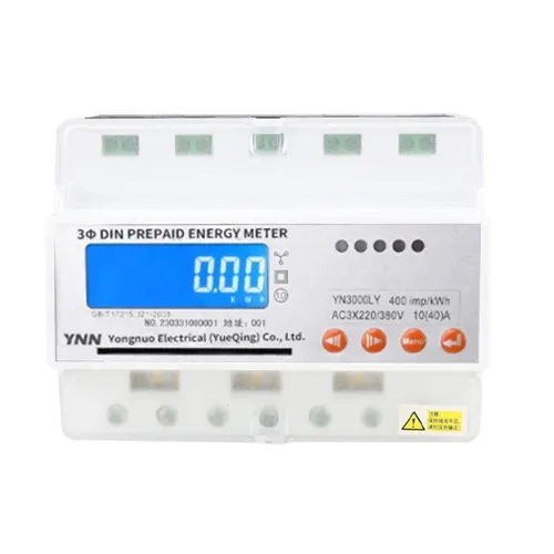 Three-phase Din Rail-type Prepaid Energy Meter(Full Function 7P)