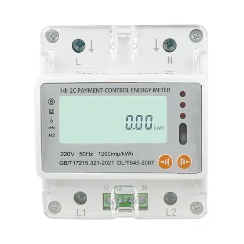 Single-phase Double-circuit Tariff Control Energy Meter